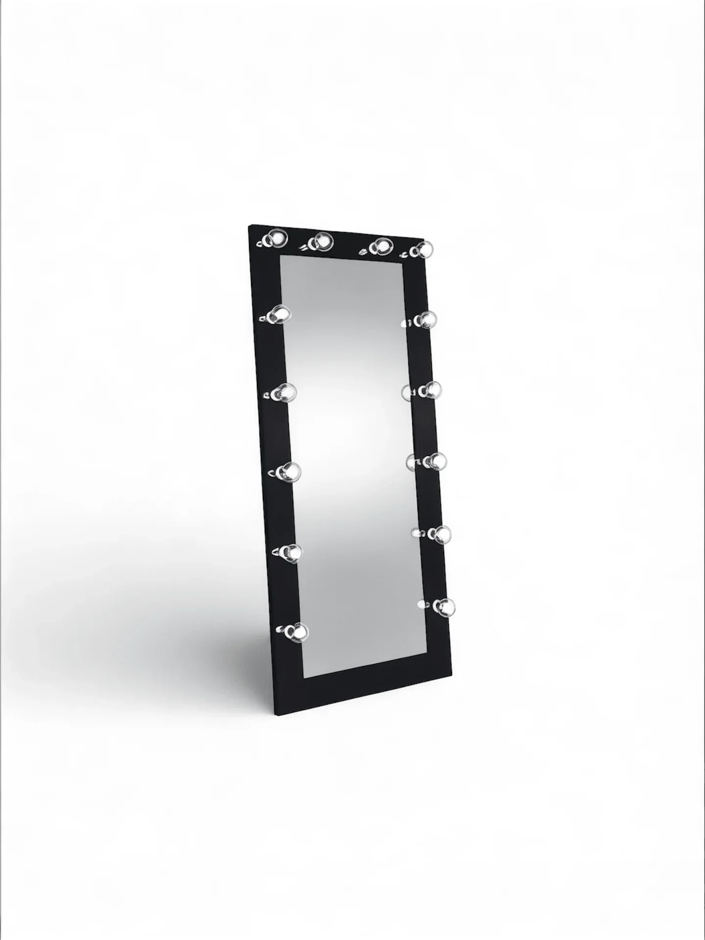 32" Floor Mirror Vanity BLK - George's Furniture