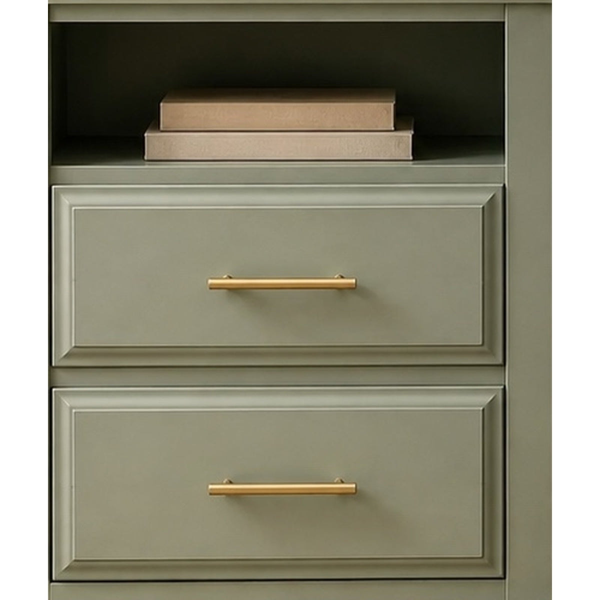 Sage Open-Shelf 2-Drawer Nightstand - George's Furniture