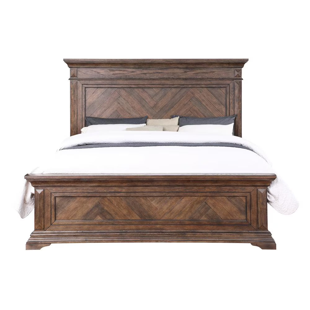 Marvista Walnut 4 Piece Bedroom Set