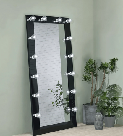 32" Floor Mirror Vanity BLK - George's Furniture