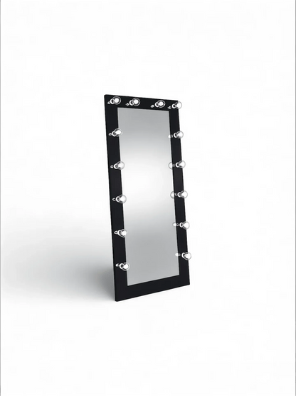 32" Floor Mirror Vanity BLK - George's Furniture