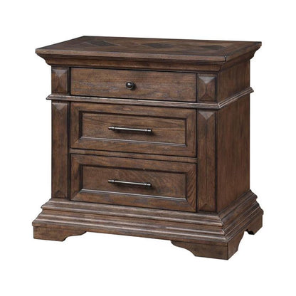 Marvista Walnut 2 Drawer Nightstand