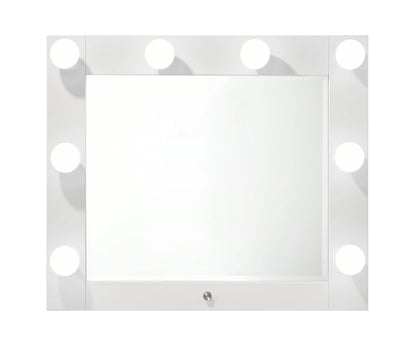 Morgan white vanity set component detail