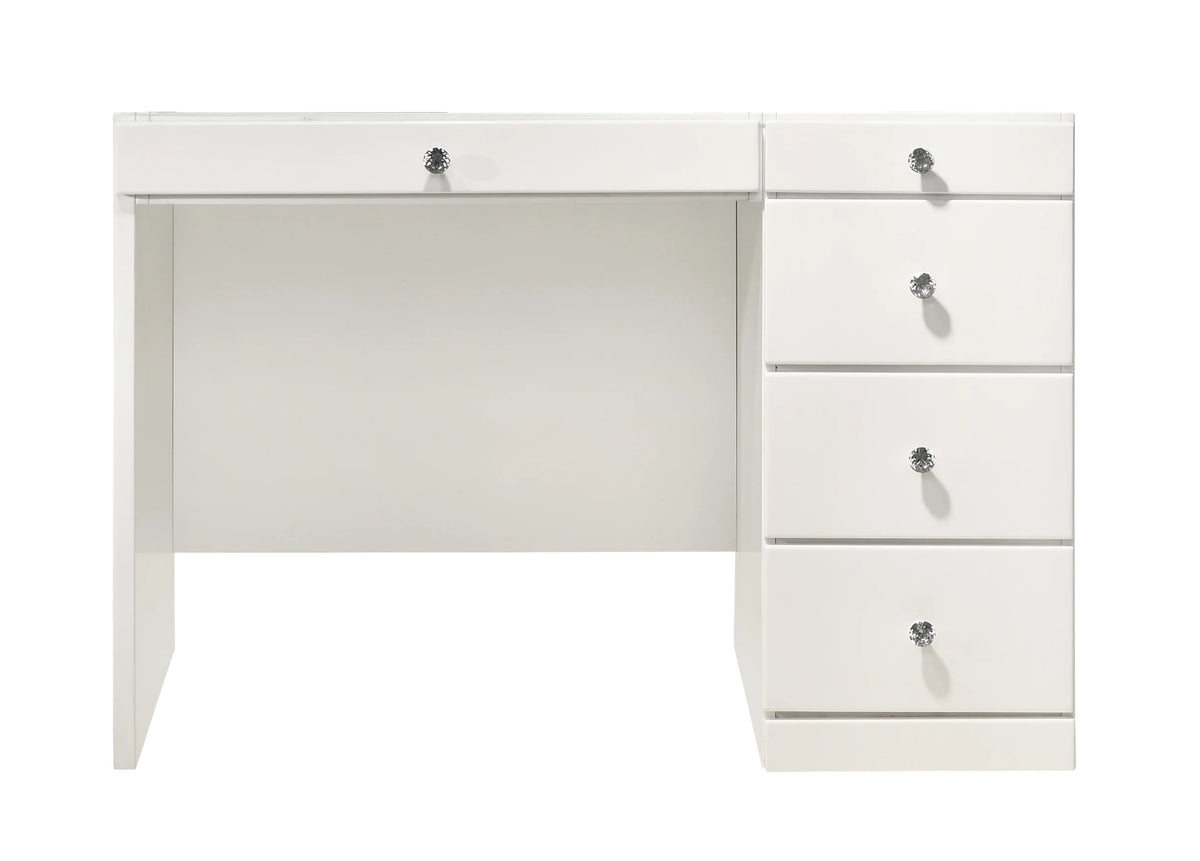 Morgan vanity and Luxo LED mirror in white finish