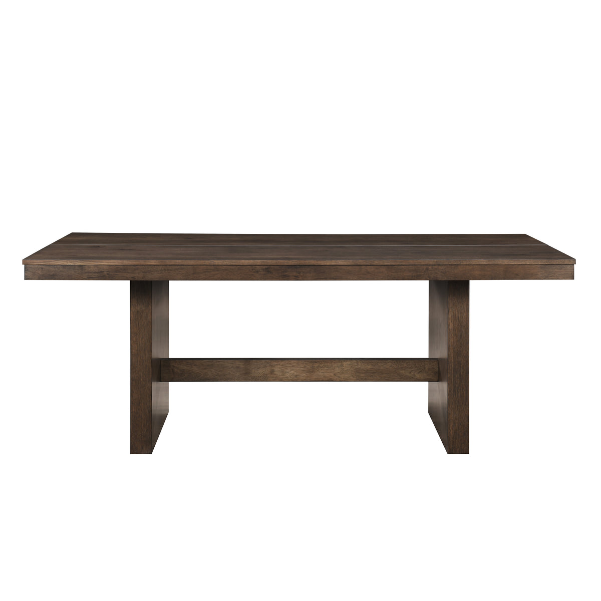 Kody dark walnut dining table, alternate view