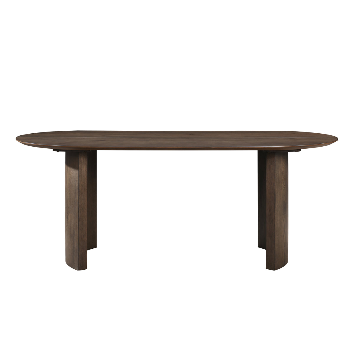 Kody oval dining table dark walnut, alternate view
