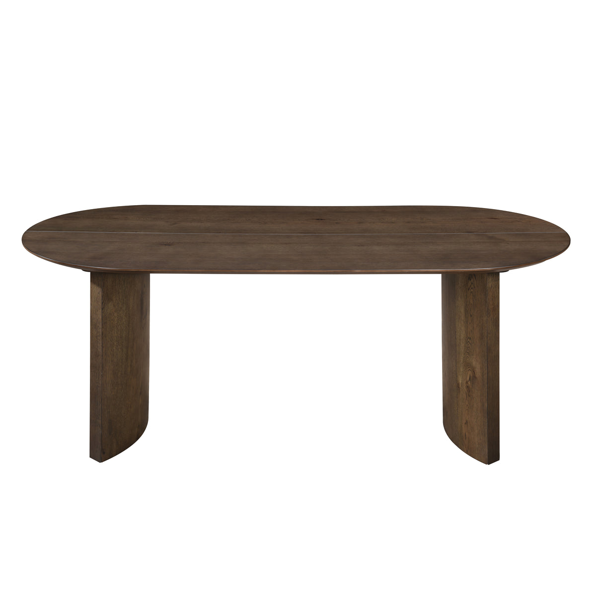 Kody oval dining table pedestal base detail