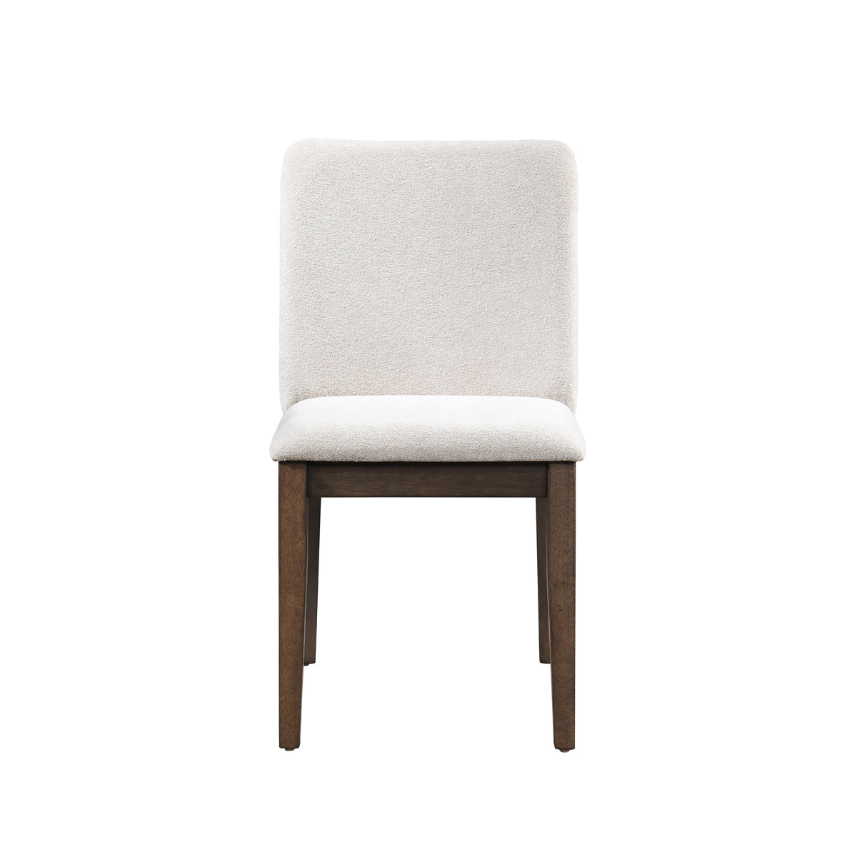 Kody Cream upholstered dining chair, front view