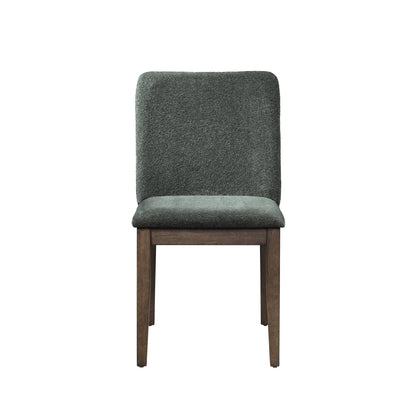 Kody Forest Green upholstered dining chair, front view
