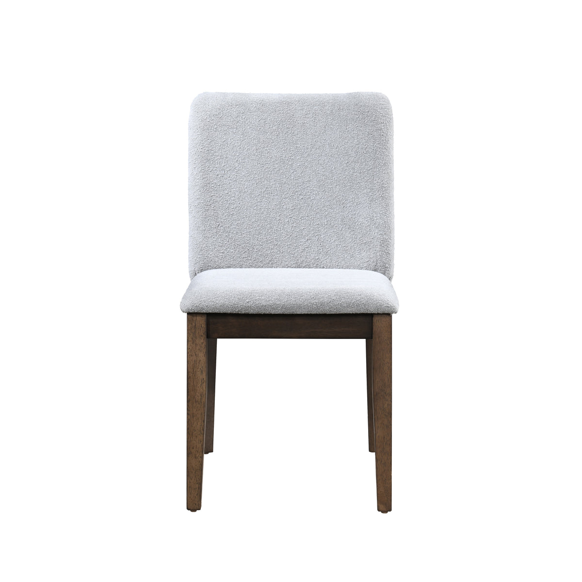 Kody Stone Gray upholstered dining chair, front view