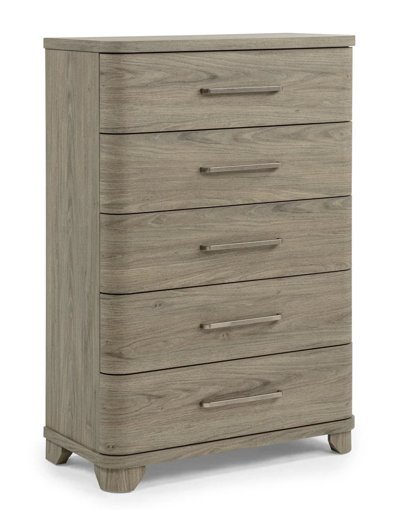 Veranda five-drawer chest in a neutral finish
