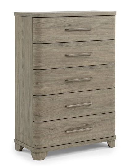 Veranda five-drawer chest in a neutral finish