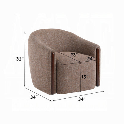 Cove chair dimensions: 34 inches wide, 34 inches deep, 31 inches high; seat 24 by 23 inches, 19 inches high