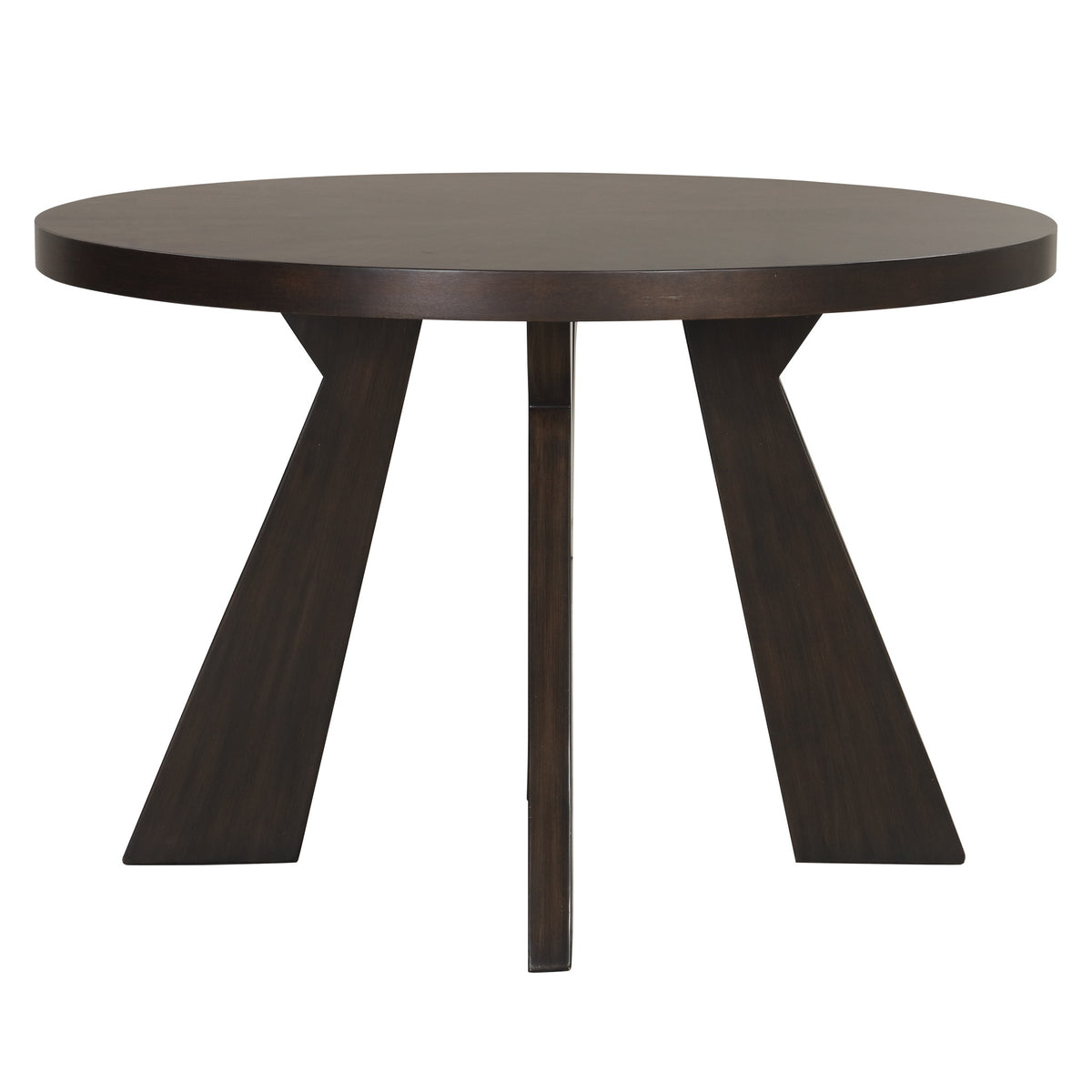Chestnut Ridge 47 inch round dining table angle view