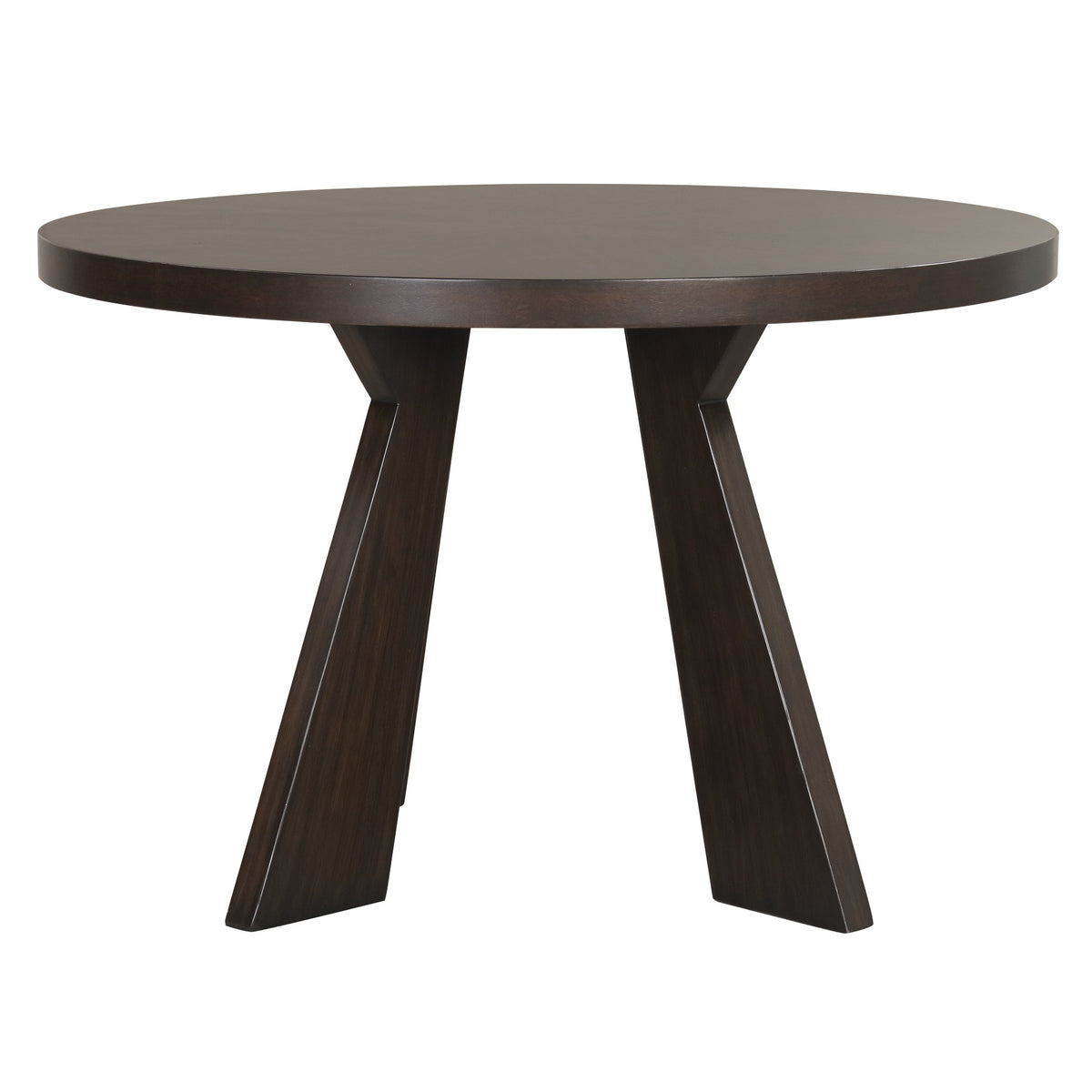 Chestnut Ridge 47 inch round dark brown dining table