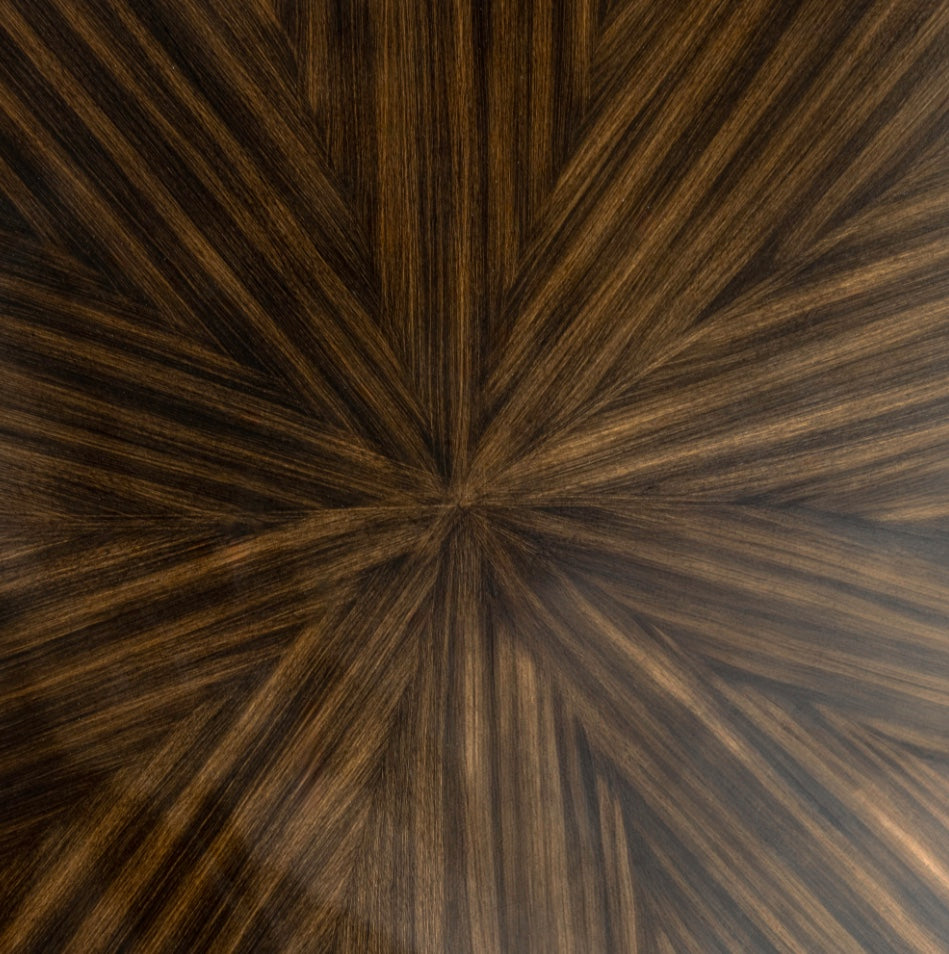 Chestnut Ridge dark brown wood grain finish detail