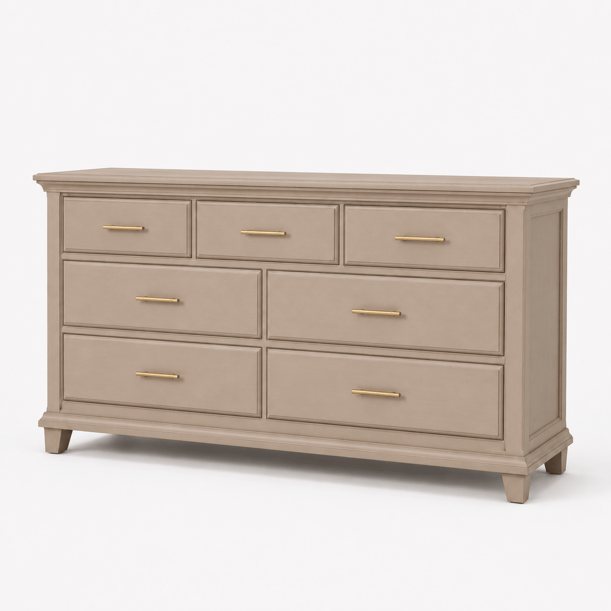 Dune 7-Drawer Dresser with Mirror - George's Furniture