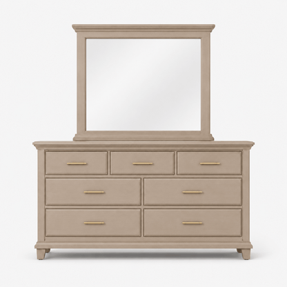 Dune 7-Drawer Dresser with Mirror - George's Furniture