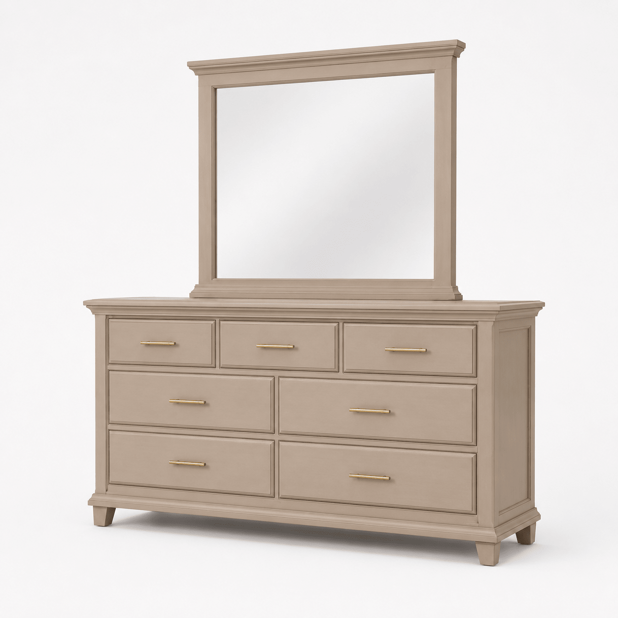 Dune 7-Drawer Dresser with Mirror - George's Furniture