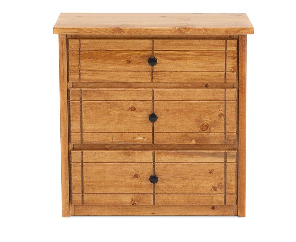 Durango 3-Drawer Solid Pine Chest - George's Furniture