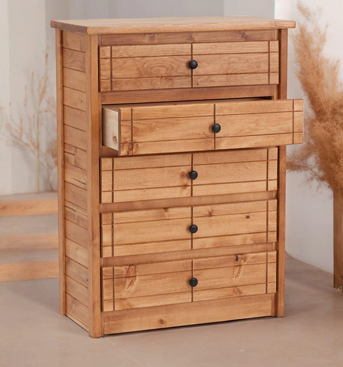 Durango 5-Drawer Solid Pine Chest - George's Furniture