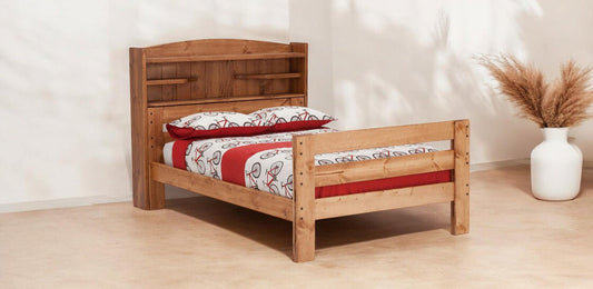 Durango Full Solid Pine Bookcase Bed - George's Furniture