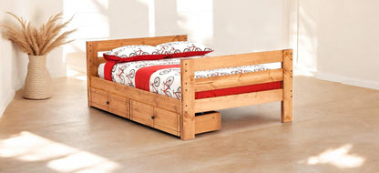 Durango Full Solid Pine Panel Bed - George's Furniture