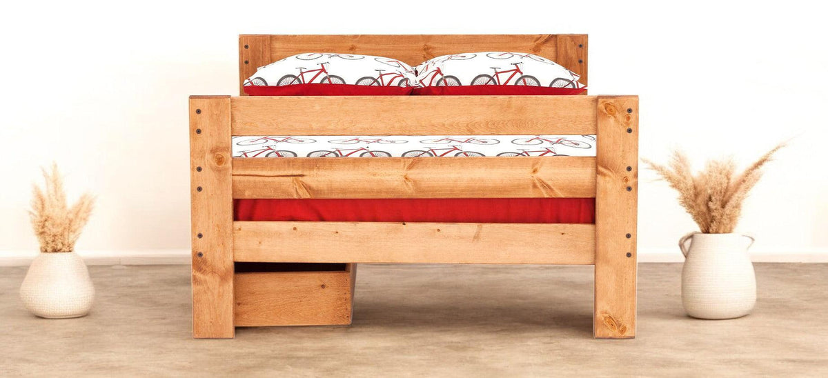 Durango Full Solid Pine Panel Bed - George's Furniture