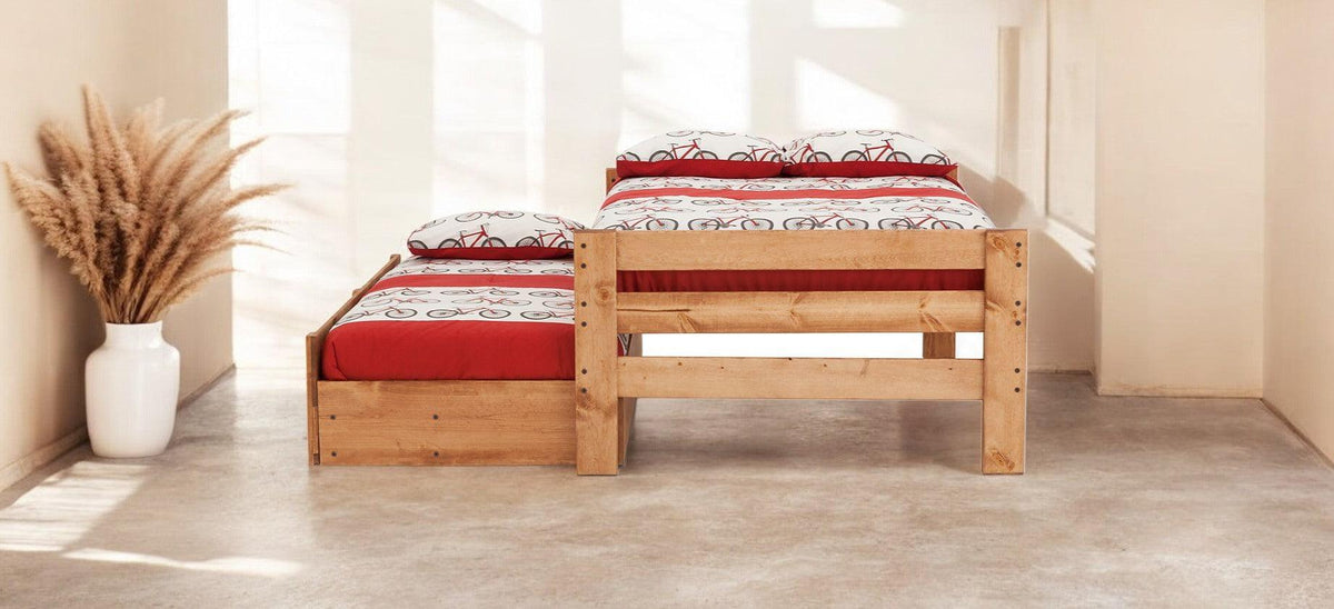 Durango Full Solid Pine Panel Bed - George's Furniture