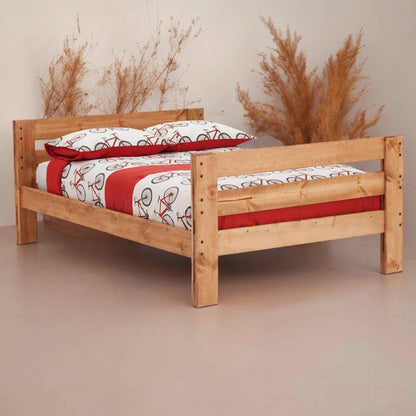 Durango Full Solid Pine Panel Bed - George's Furniture