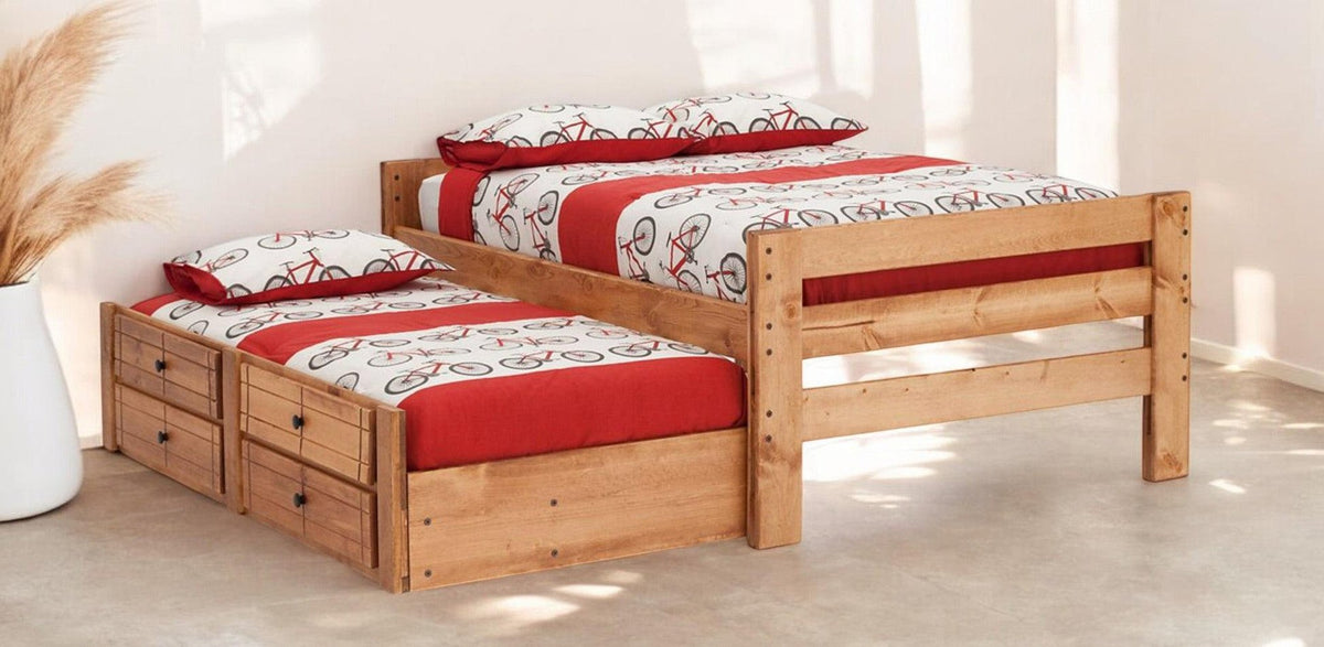 Durango Full Solid Pine Panel Bed - George's Furniture