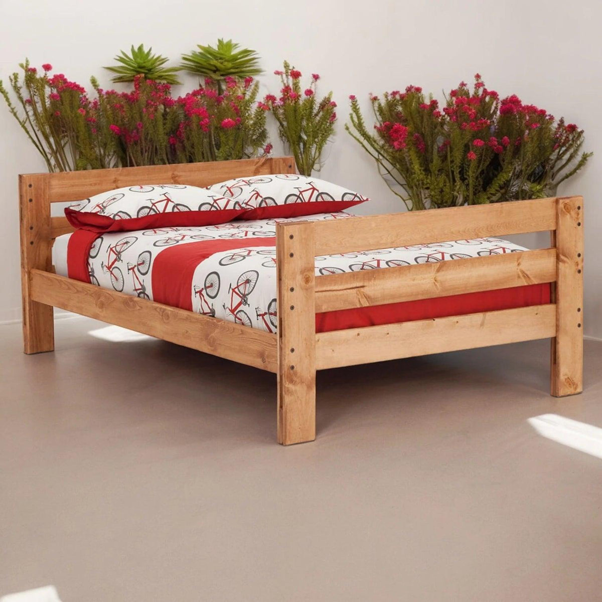 Durango Full Solid Pine Panel Bed - George's Furniture