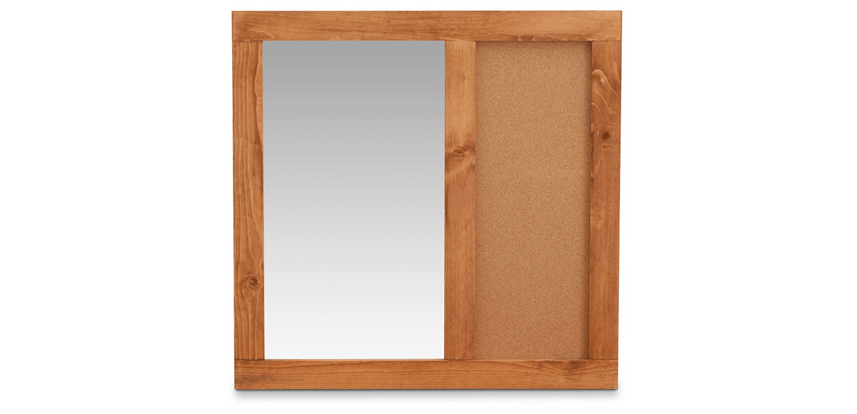 Durango Solid Pine Cork Board Mirror - George's Furniture