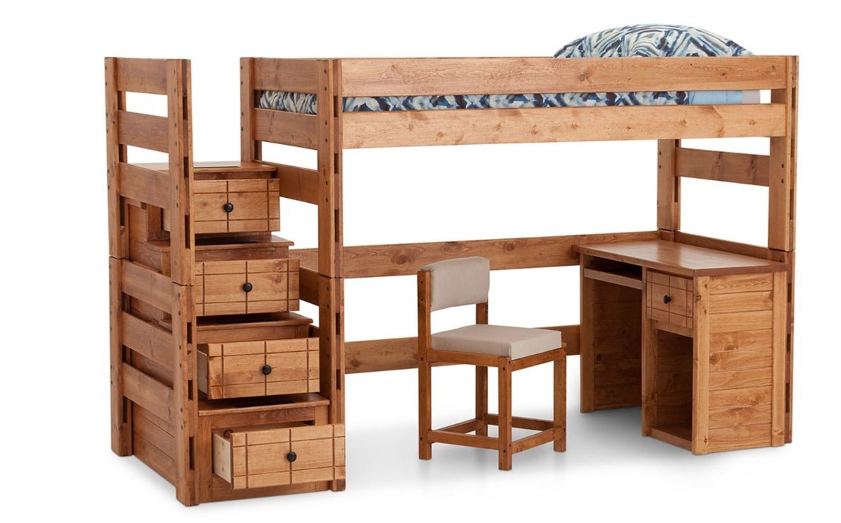 Durango Twin Dorm Room Solid Pine Loft - George's Furniture