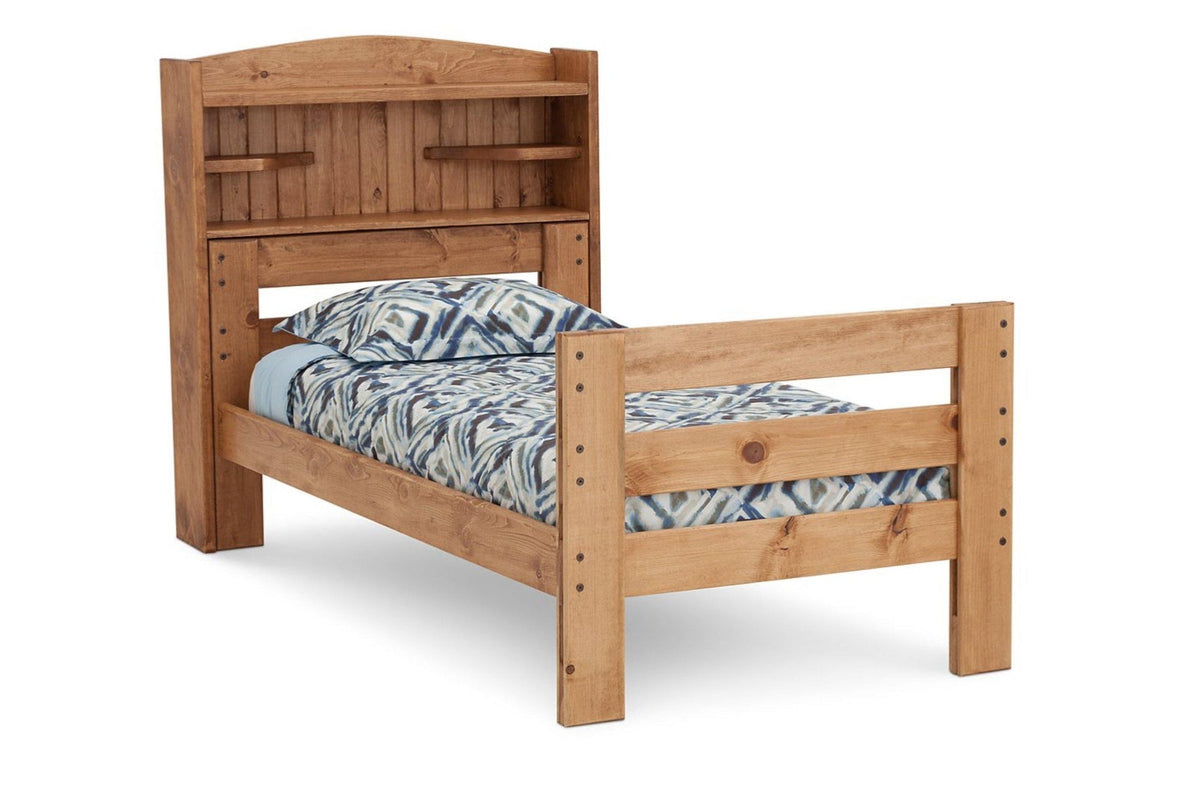 Durango Twin Solid Pine Bookcase Bed - George's Furniture