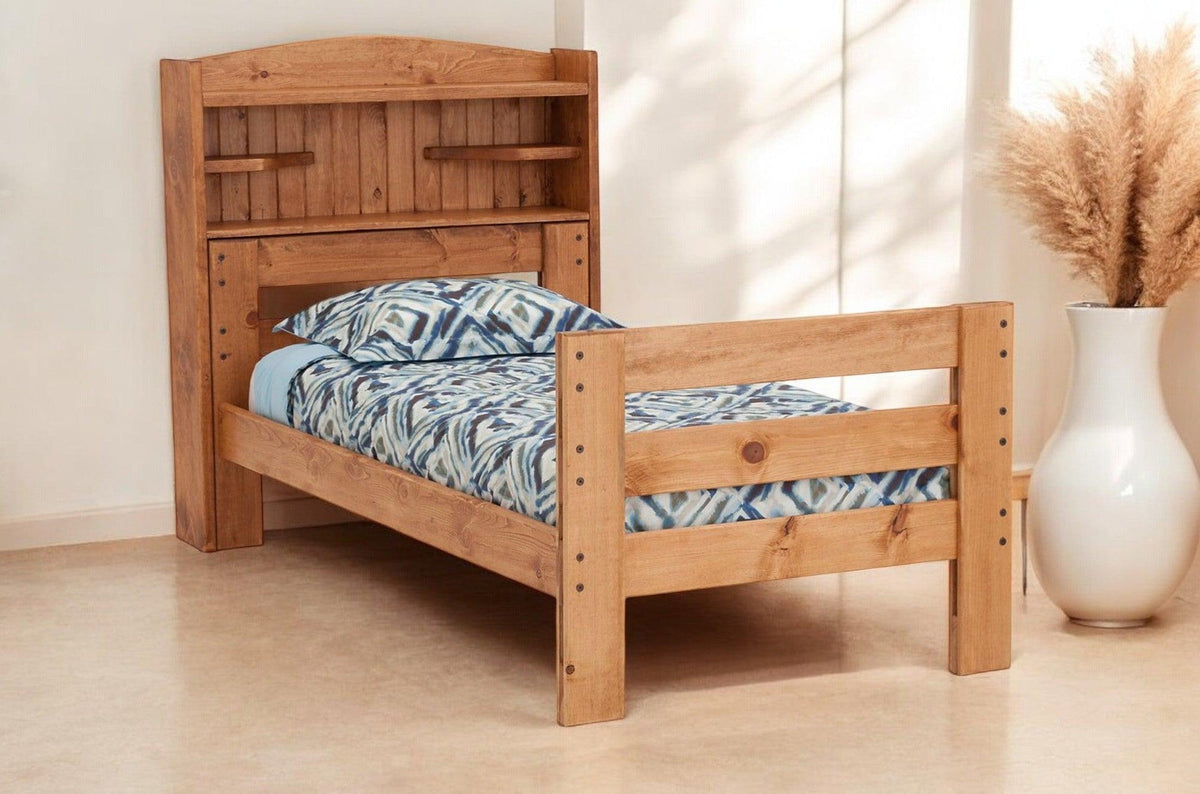 Durango Twin Solid Pine Bookcase Bed - George's Furniture