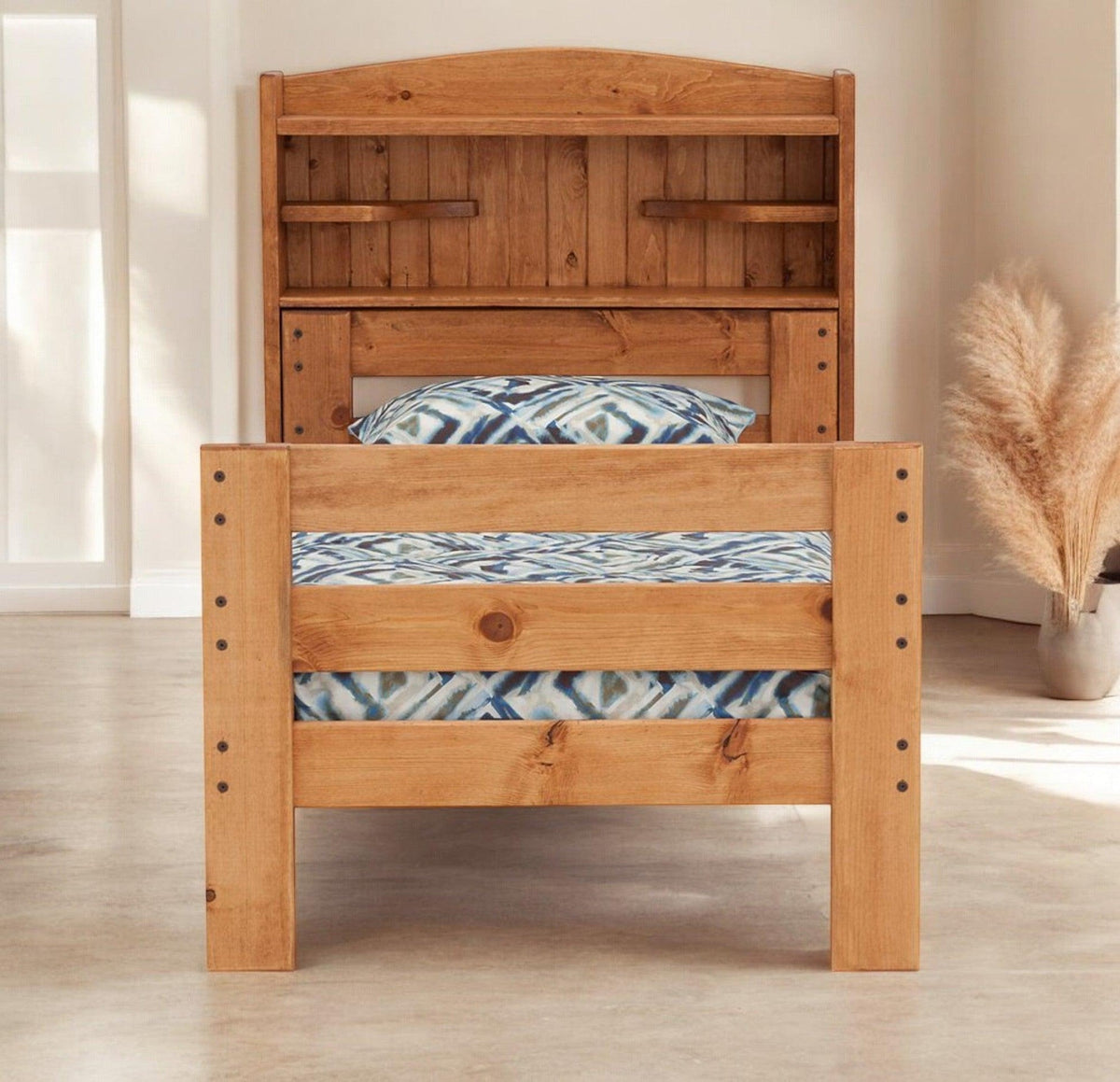 Durango Twin Solid Pine Bookcase Bed - George's Furniture