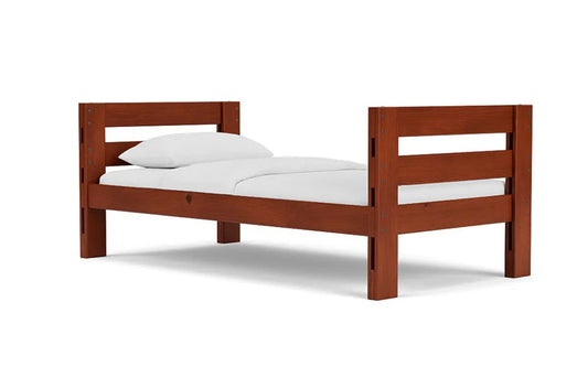 Durango Twin Solid Pine Panel Bed - George's Furniture