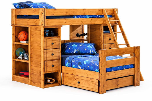 Durango Twin Student Bunk Loft + Storage - George's Furniture