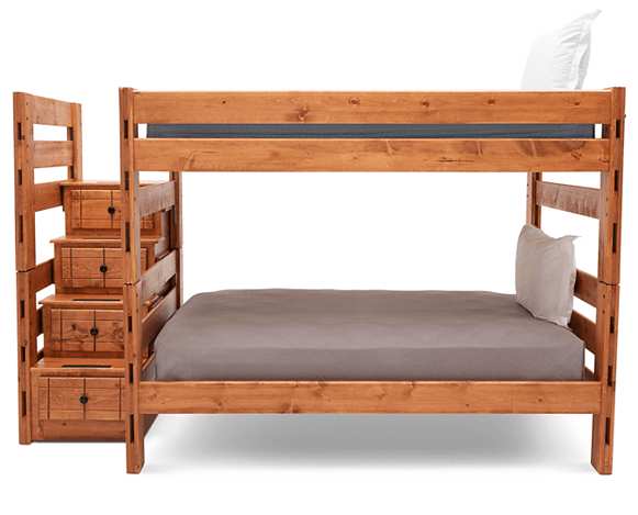 Durango Twin/Full Solid Pine Bunk Bed - George's Furniture