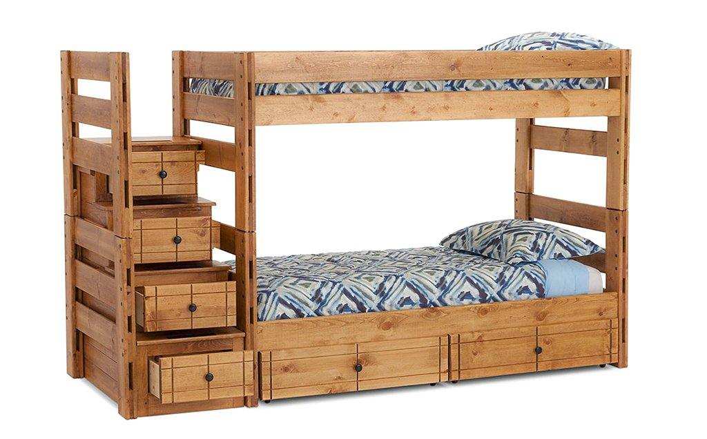 Durango Twin/Full Solid Pine Bunk Bed - George's Furniture