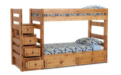Durango Twin/Full Solid Pine Bunk Bed - George's Furniture