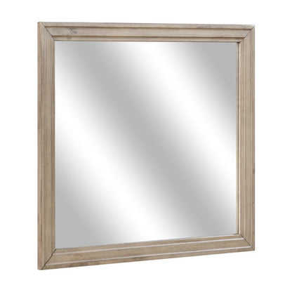 Havenwood matching rectangular dresser mirror shown at an angle