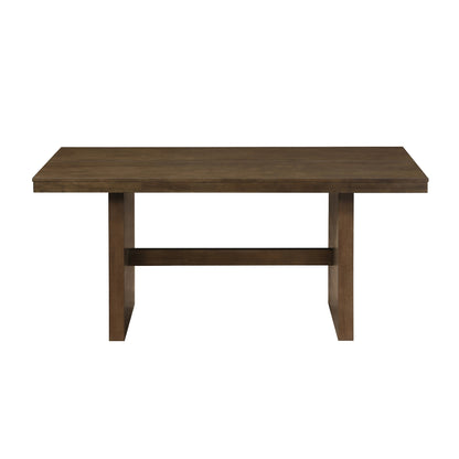 Kody 79 inch counter height dining table in dark walnut, alternate view