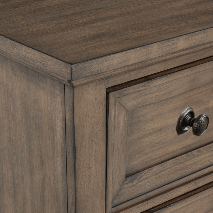 Marabella Mocha 2 Drawer Nightstand - George's Furniture