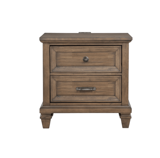 Marabella Mocha 2 Drawer Nightstand - George's Furniture