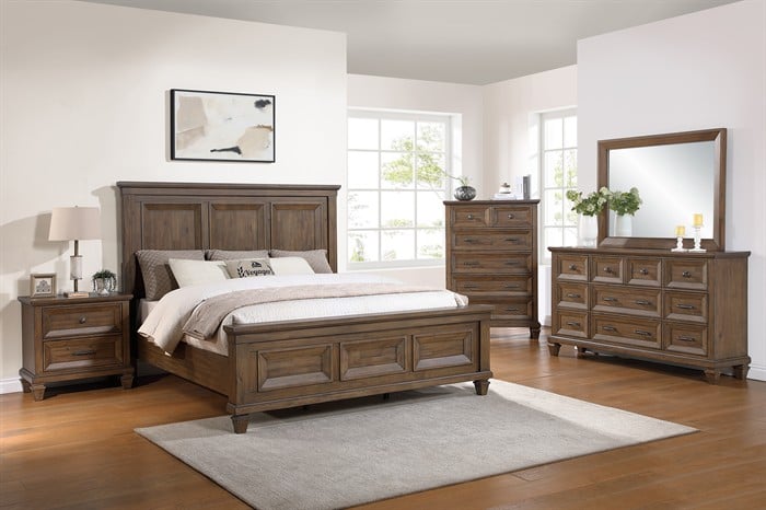 Marabella Mocha 4 Piece Bedroom Set - George's Furniture