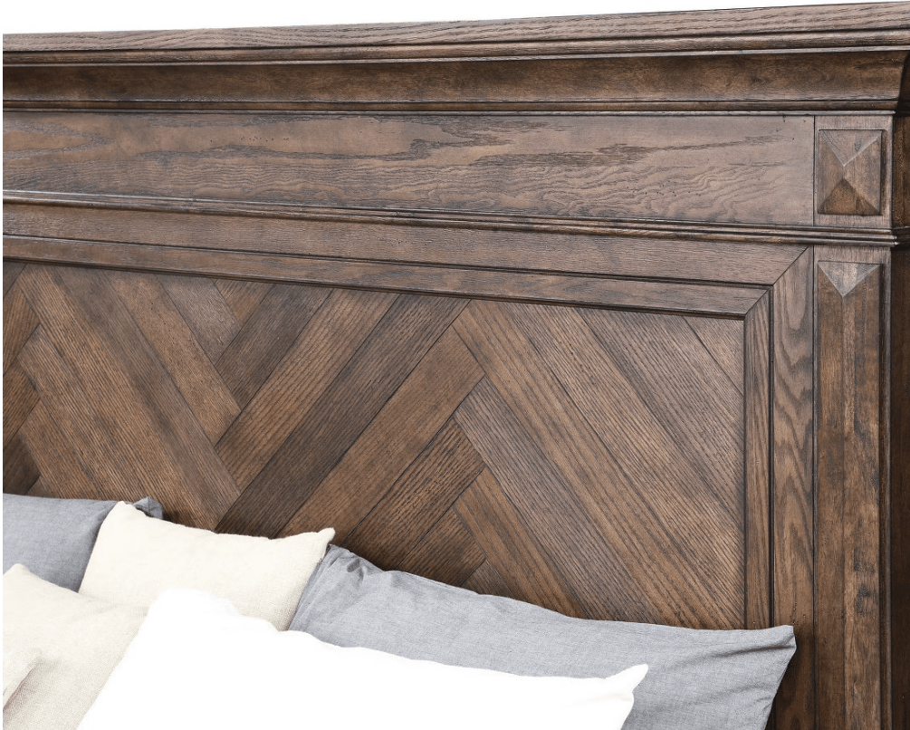 Marvista Walnut Panel Bed Frame - George's Furniture