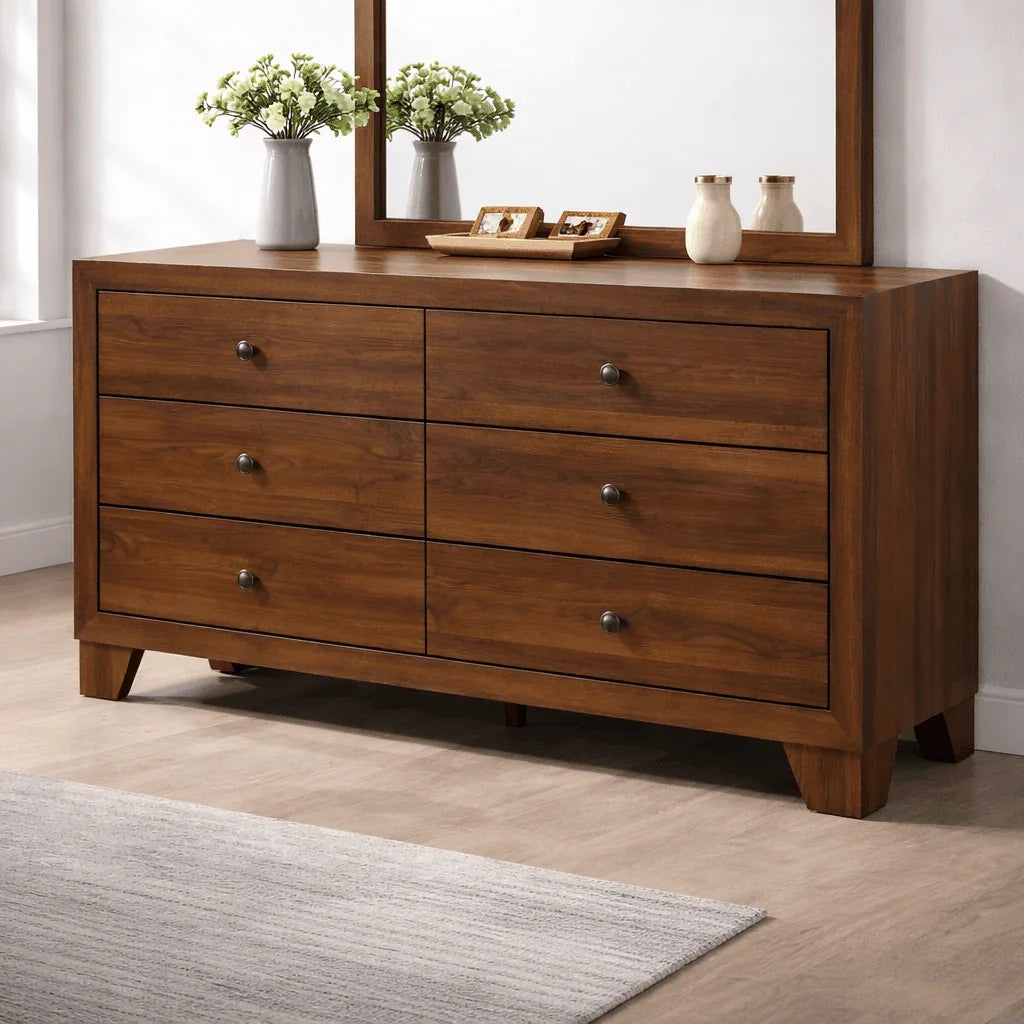 Millie 6 - Drawer Dresser – Modern Bedroom Dresser - George's Furniture