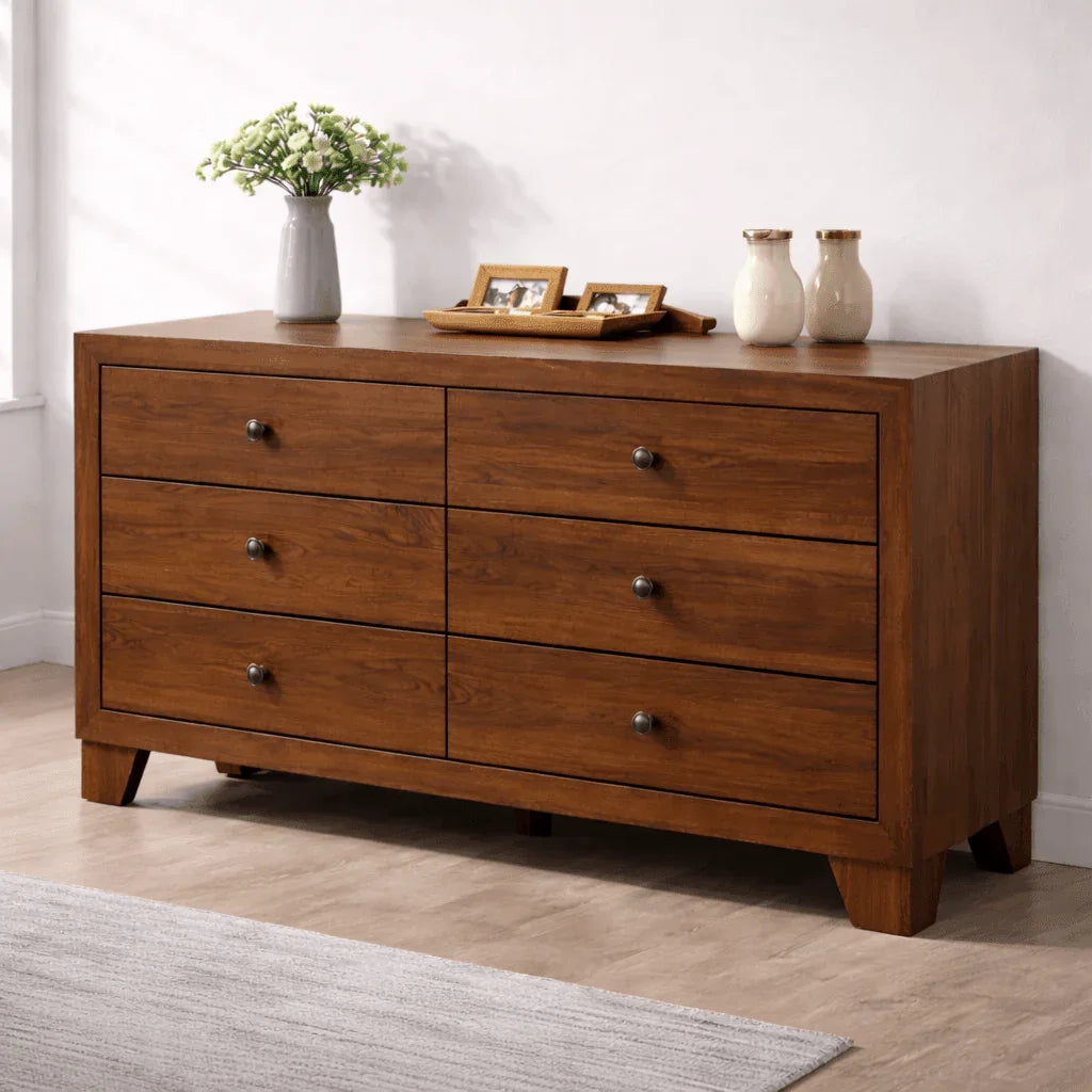 Millie 6 - Drawer Dresser – Modern Bedroom Dresser - George's Furniture